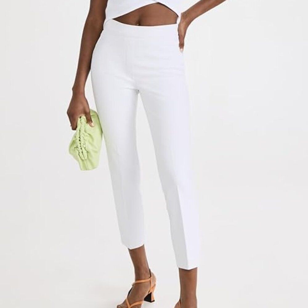 NWT Spanx On-the-Go Ankle Slim Straight Pants in Classic White in Size S